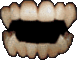 vampire teeth opening and closing