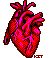 a pixel sprite of a human heart